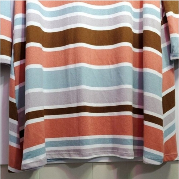 Together Clothing women's Colorblock Stripe Long Sleeve T Shirt Dress NWOT - Picture 2 of 4